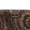 Bolsa Pequena Jacquard Paisley /Couro Marrom Escuro - imagem 5