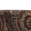 Bolsa Pequena Jacquard Paisley /Couro Marrom Escuro - imagem 5