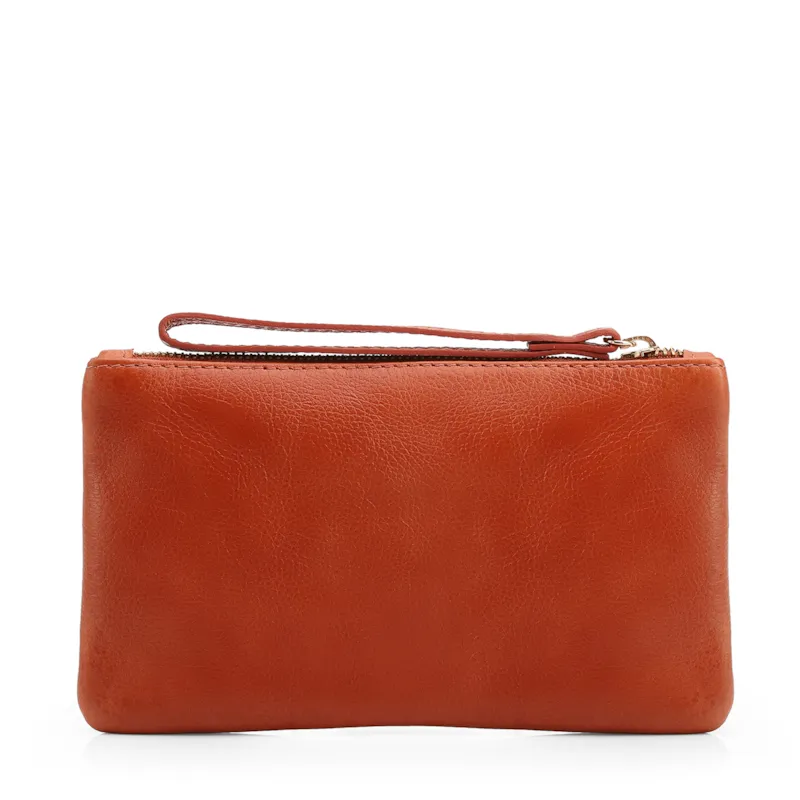 Bolsa Pequena Laranja Couro Antique - foto 3