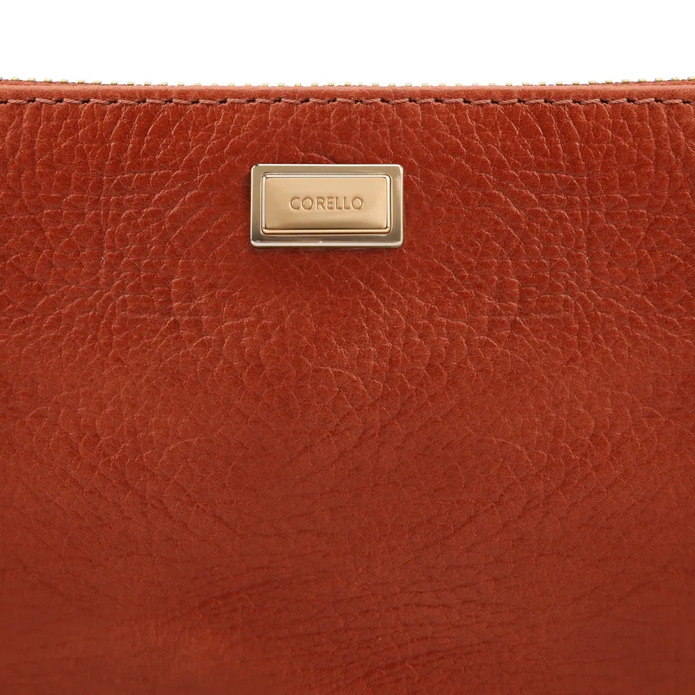 Bolsa Pequena Laranja Couro Antique - imagem 5