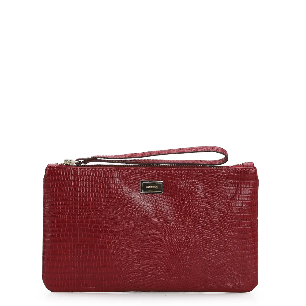 Bolsa Pequena Lezard Vermelho