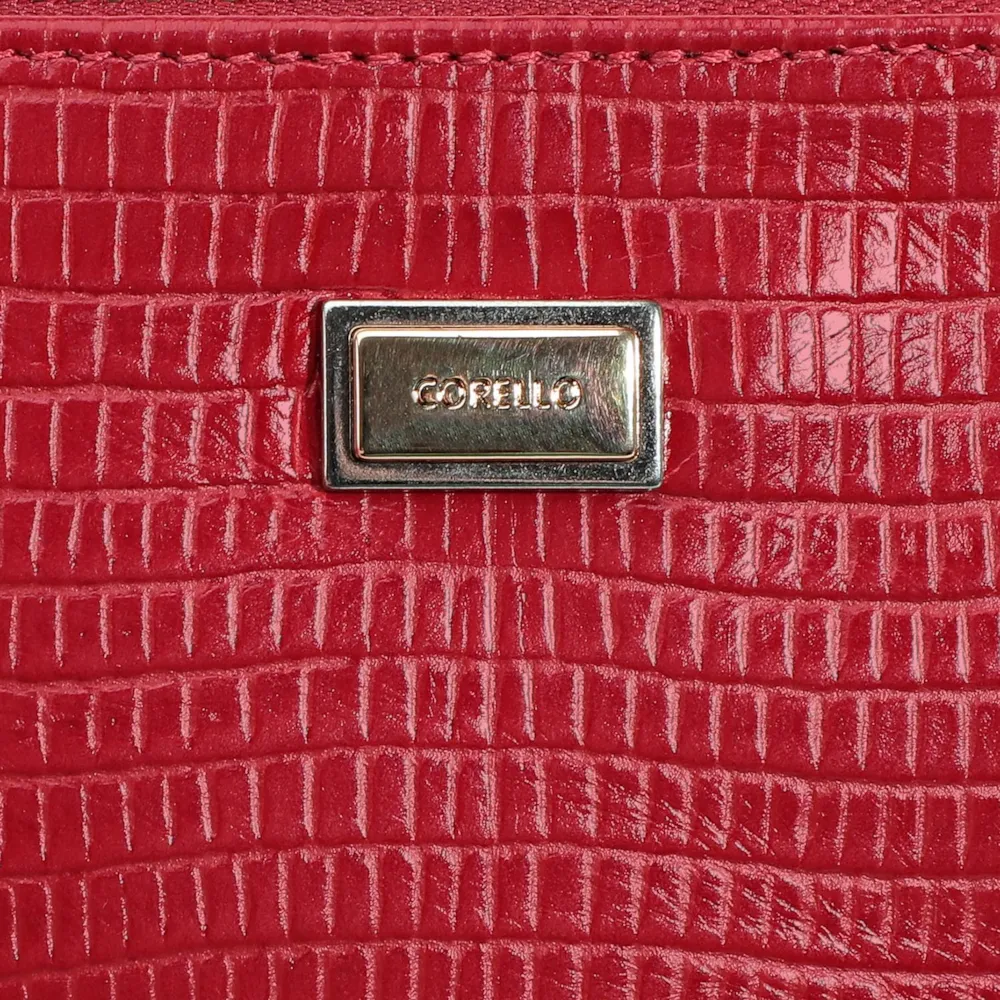Bolsa Pequena Lezard Vermelho Cereja - imagem 5