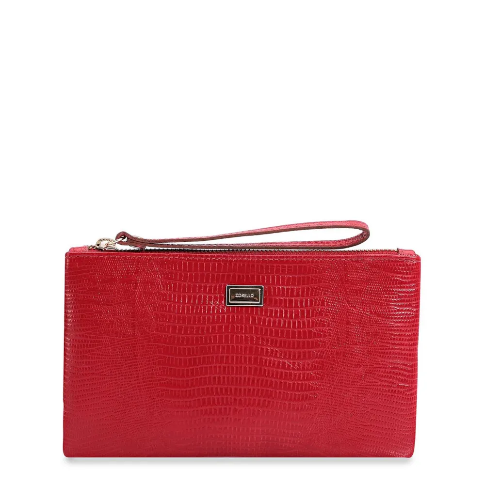 Bolsa Pequena Lezard Vermelho Cereja