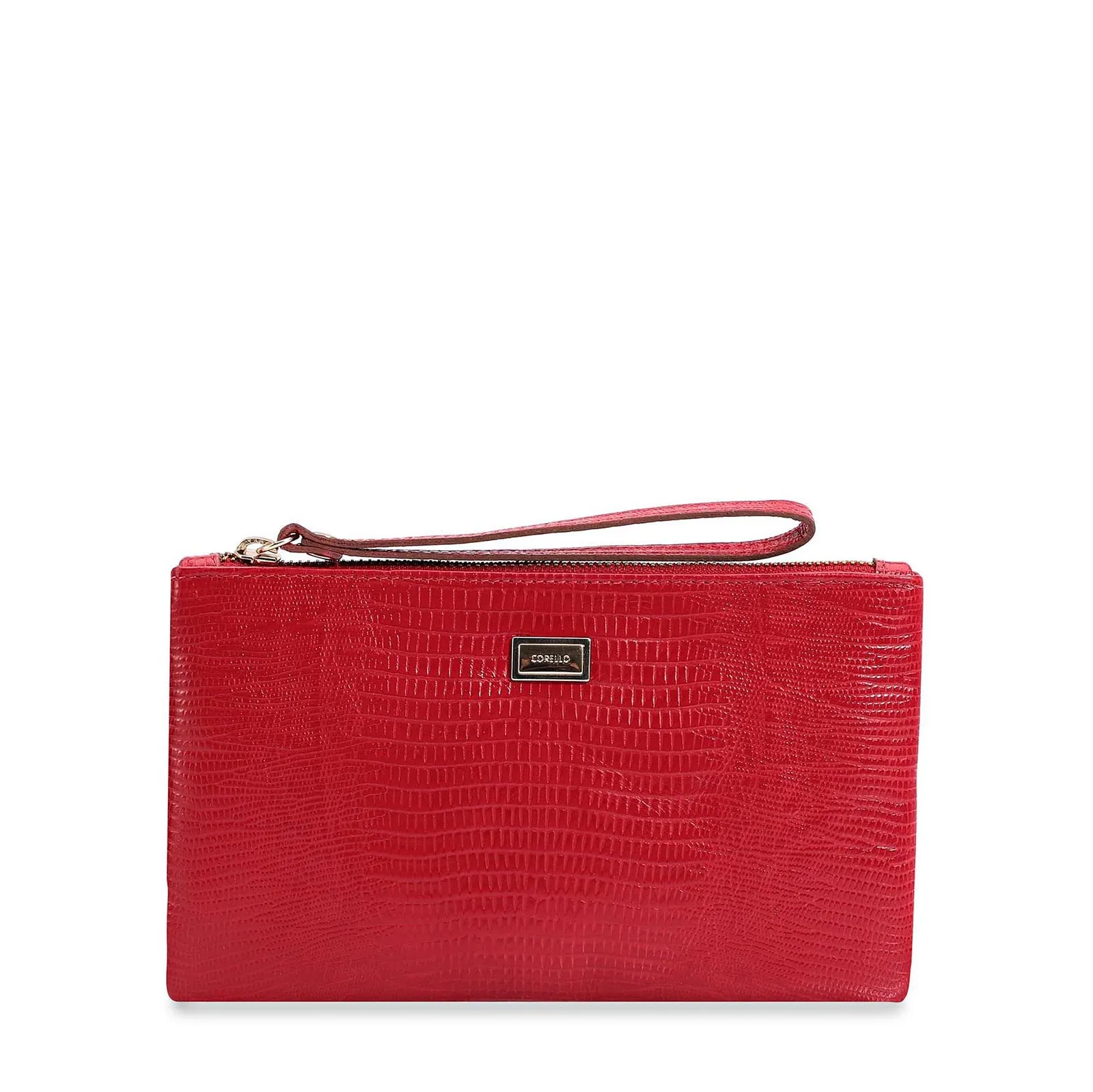 Bolsa Pequena Lezard Vermelho Cereja