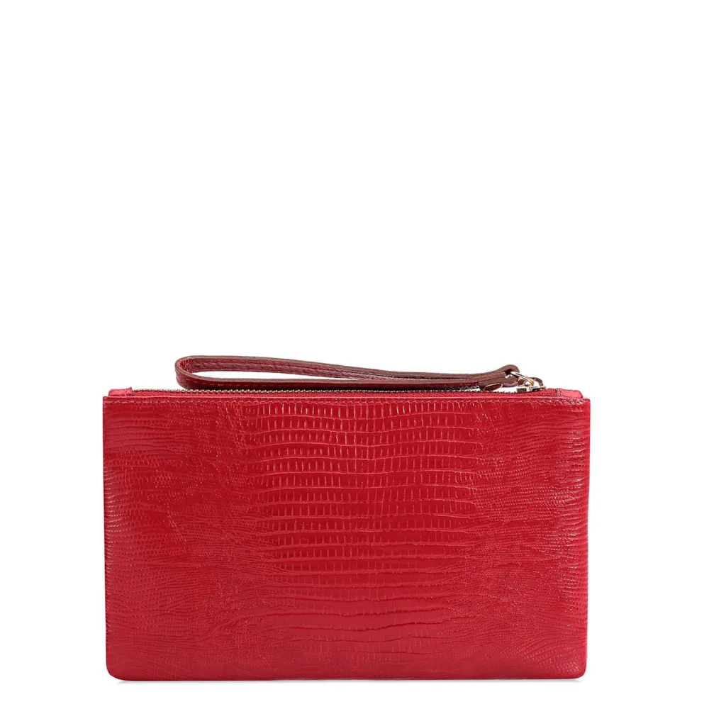 Bolsa Pequena Lezard Vermelho Cereja - imagem 3