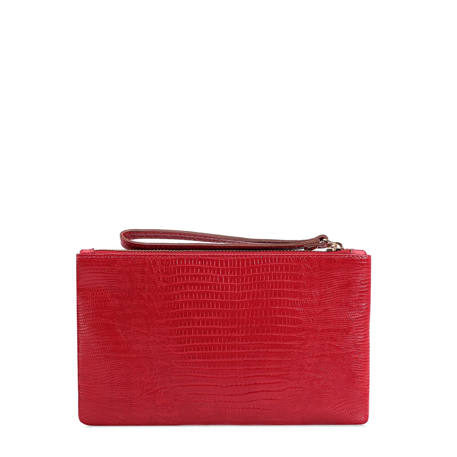Bolsa Pequena Lezard Vermelho Cereja