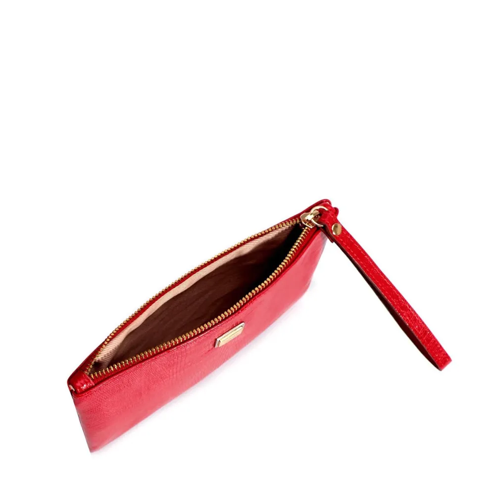 Bolsa Pequena Lezard Vermelho Cereja - imagem 4