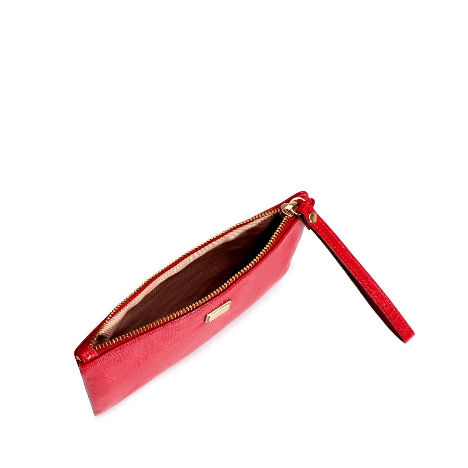 Bolsa Pequena Lezard Vermelho Cereja
