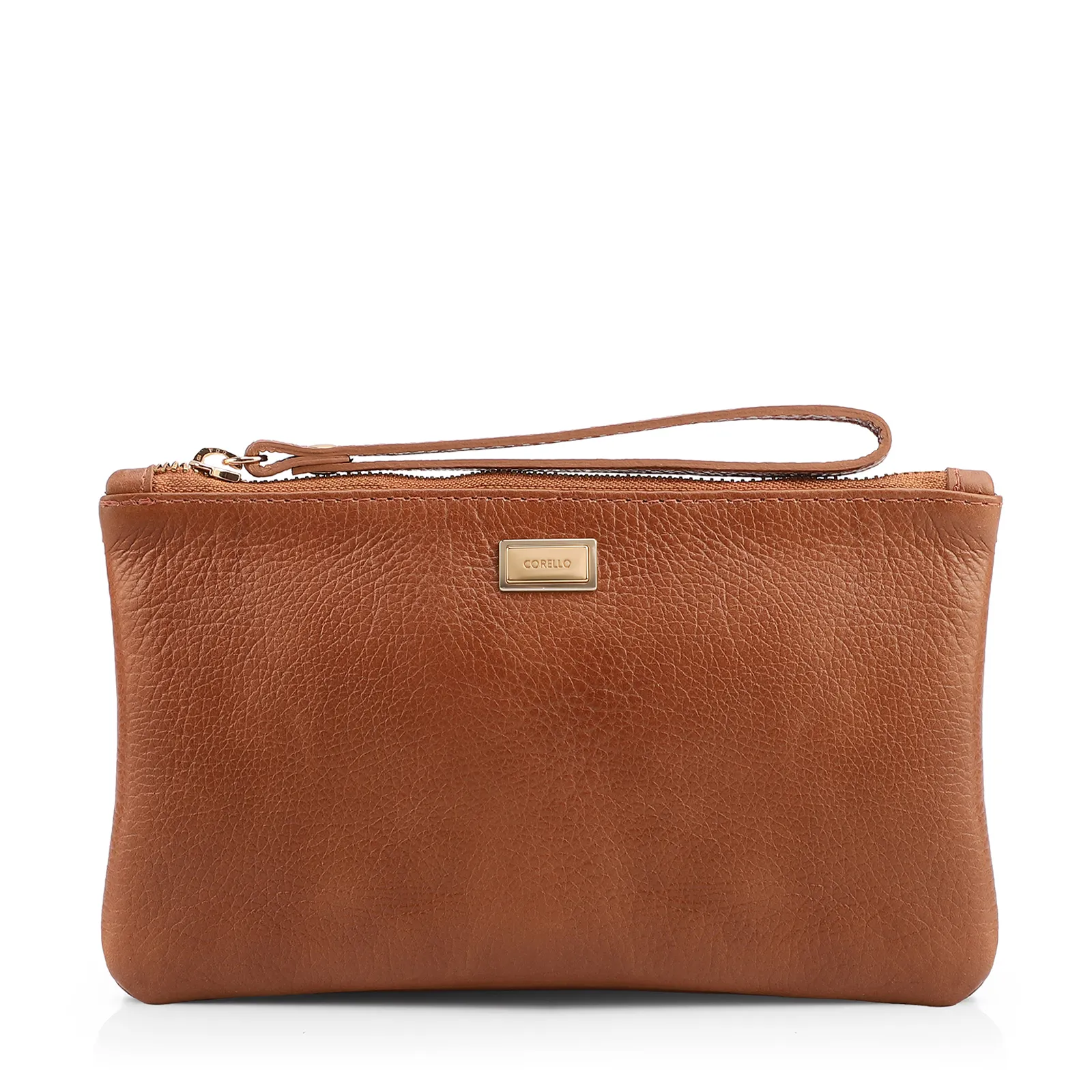 Bolsa Pequena Marrom Claro Couro Antique