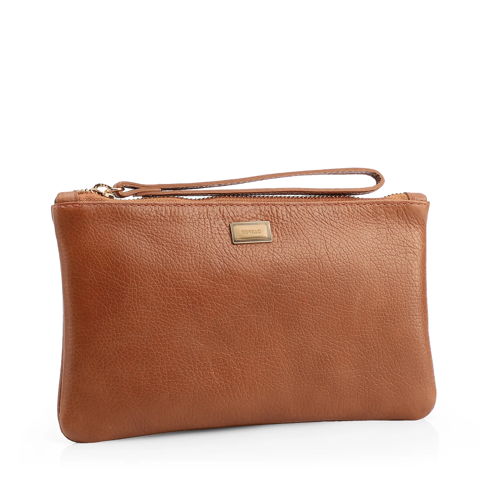 Bolsa Pequena Marrom Claro Couro Antique