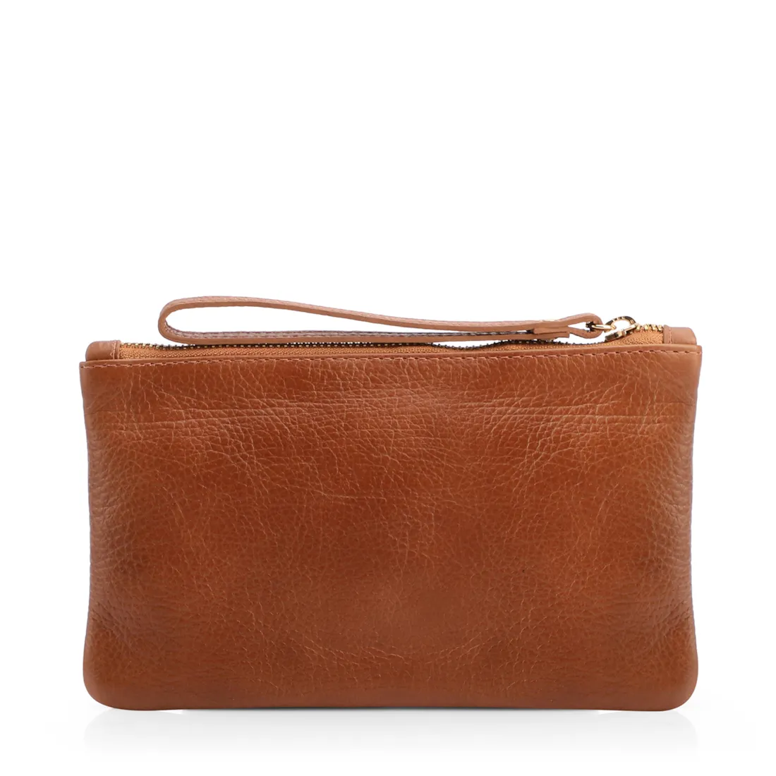 Bolsa Pequena Marrom Claro Couro Antique - foto 3