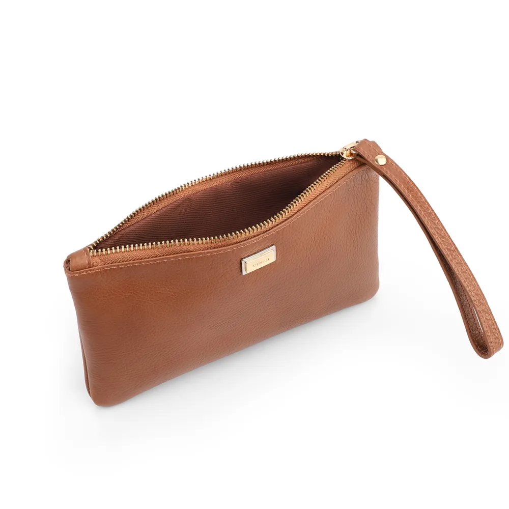 Bolsa Pequena Marrom Claro Couro Antique - imagem 4
