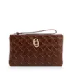 Bolsa Pequena Marrom Escuro Couro Max Tressê - imagem 1