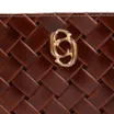 Bolsa Pequena Marrom Escuro Couro Max Tressê - imagem 5