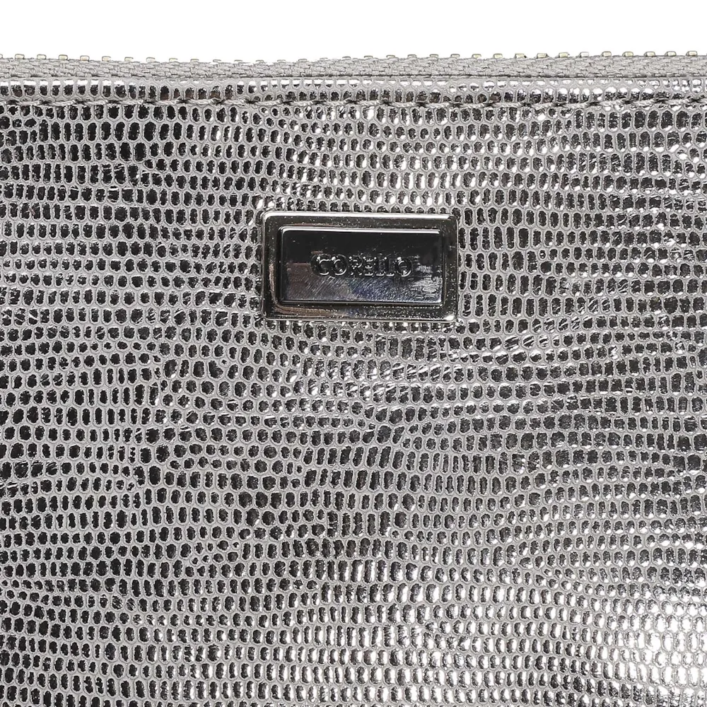 Bolsa Pequena Mini Lezard Prata - imagem 5