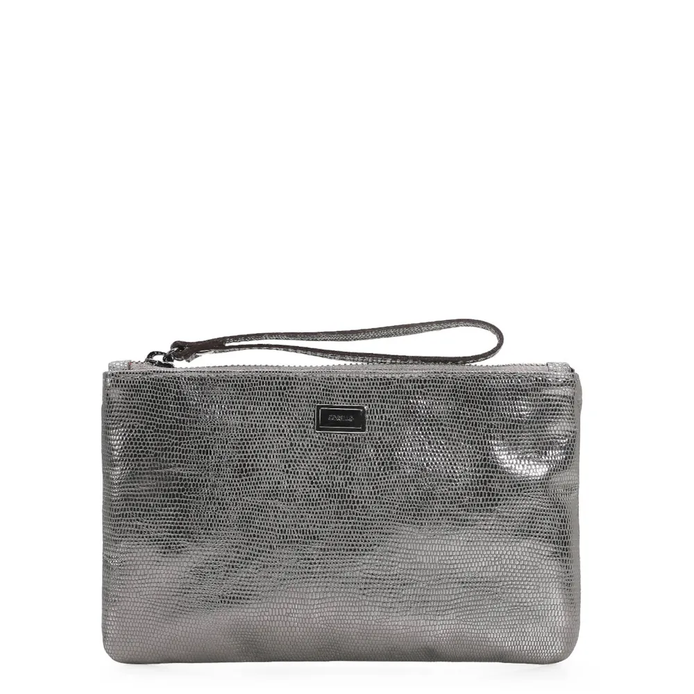 Bolsa Pequena Mini Lezard Prata