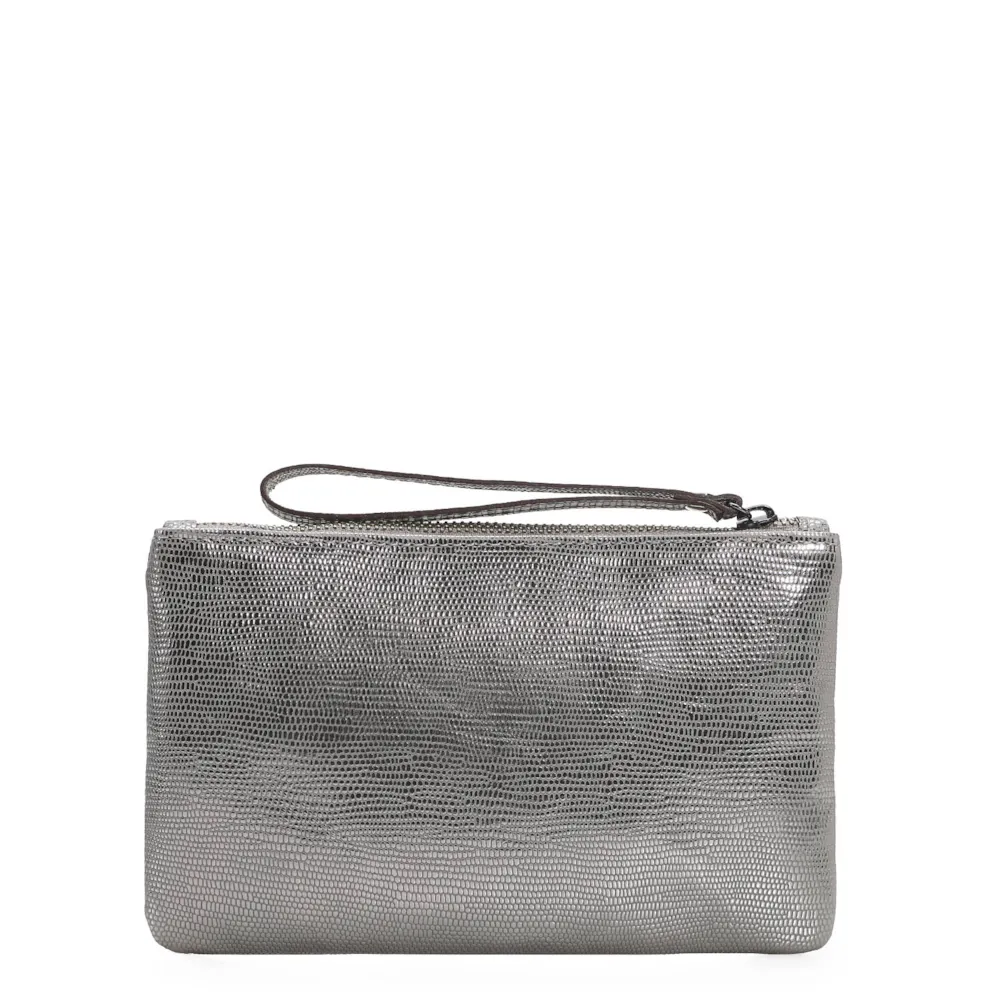 Bolsa Pequena Mini Lezard Prata - imagem 3