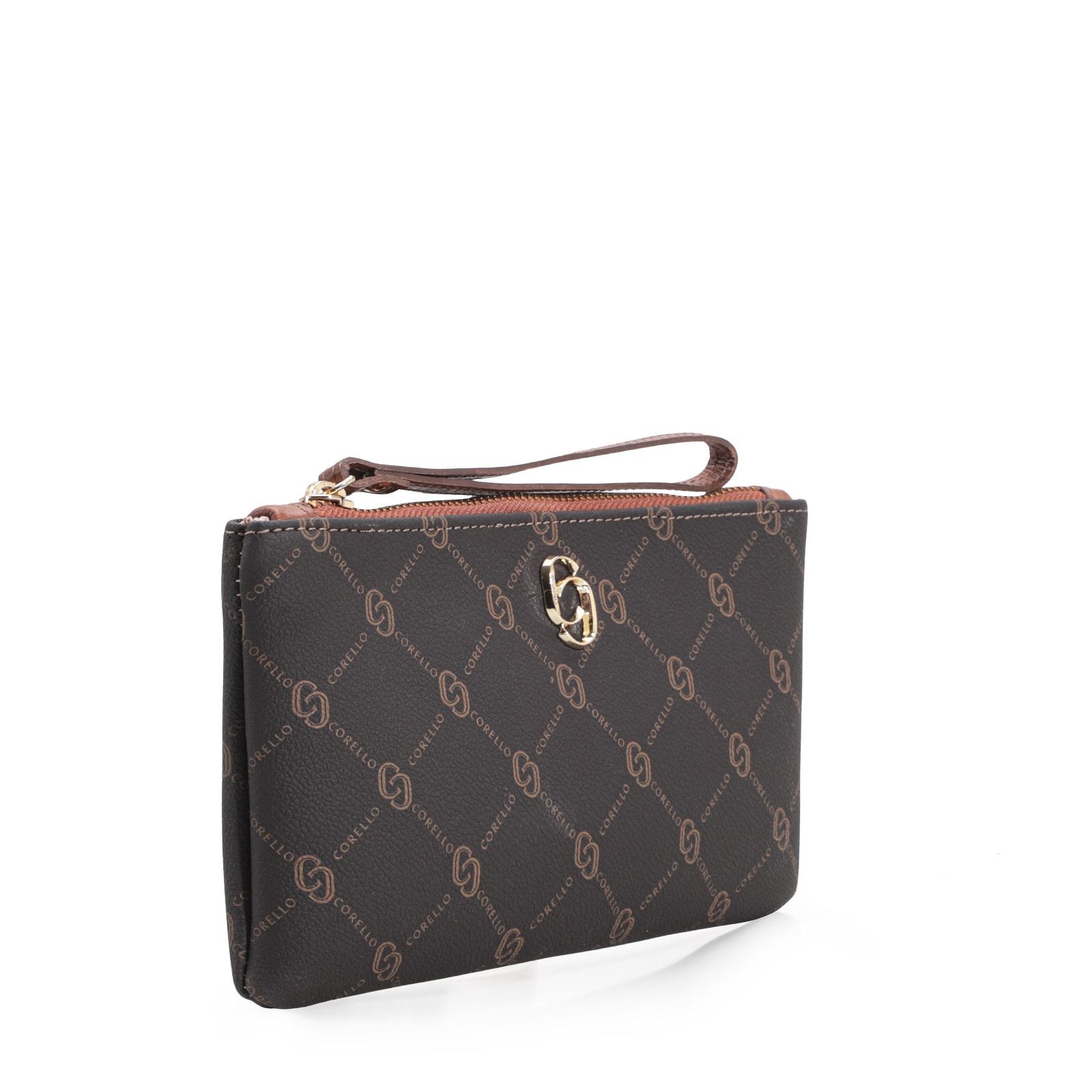 Bolsa Pequena Monograma Marrom