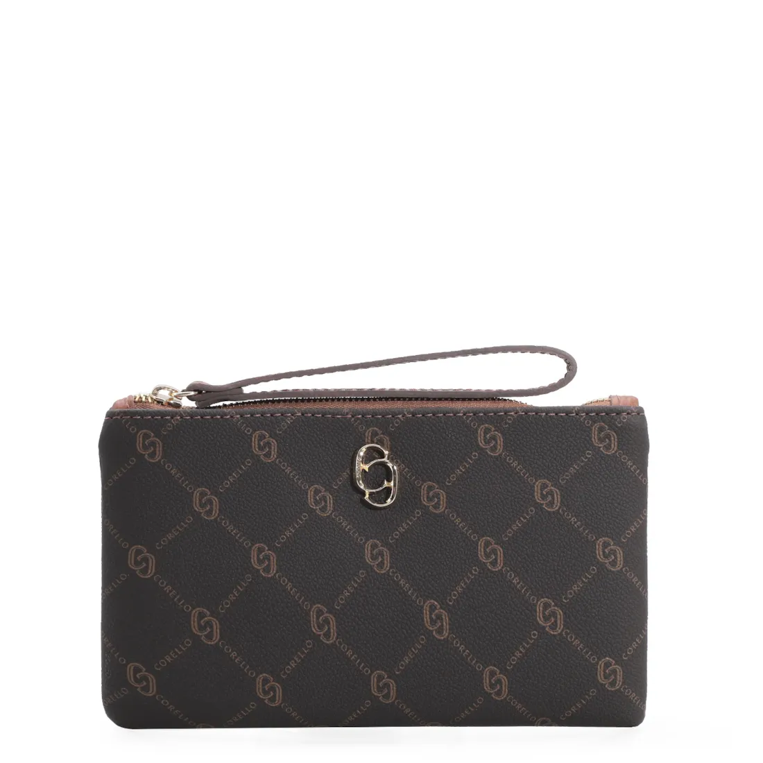 Bolsa Pequena Monograma Marrom
