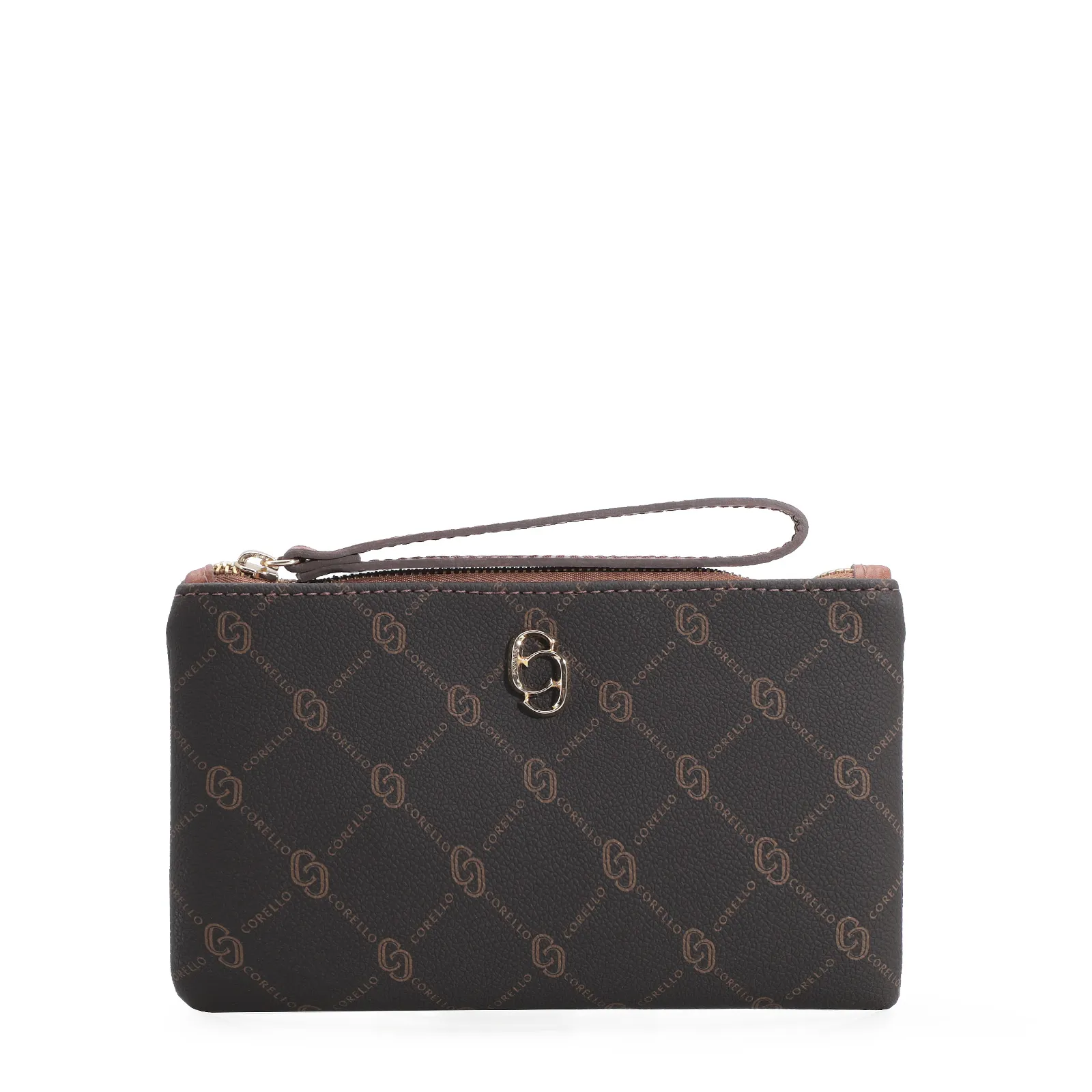 Bolsa Pequena Monograma Marrom