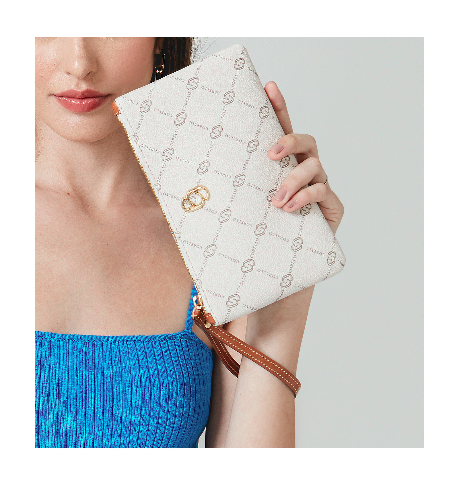 Bolsa Pequena Monograma Off White