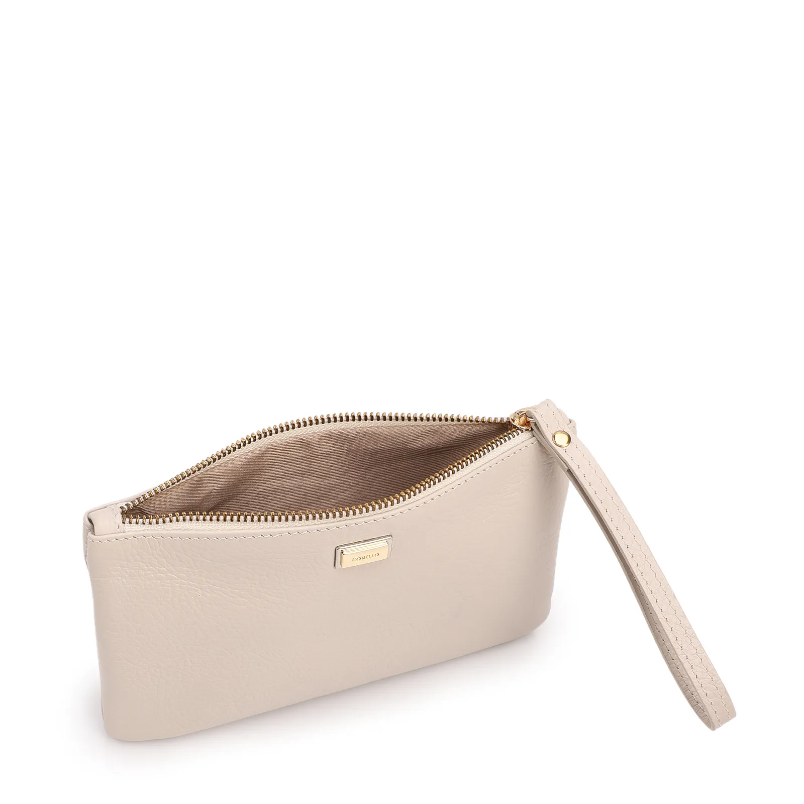 Bolsa Pequena Off White Couro Antique Tag