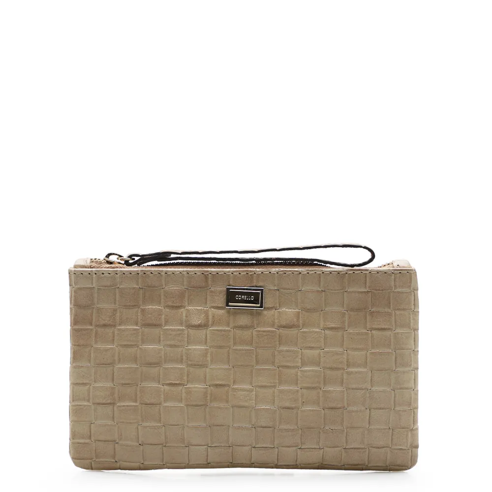 Bolsa Pequena Tressê Bege