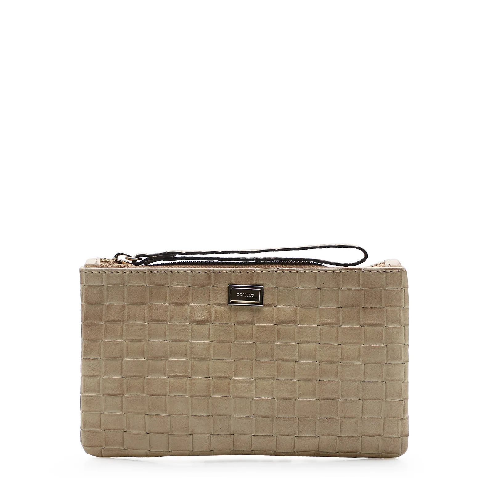 Bolsa Pequena Tressê Bege