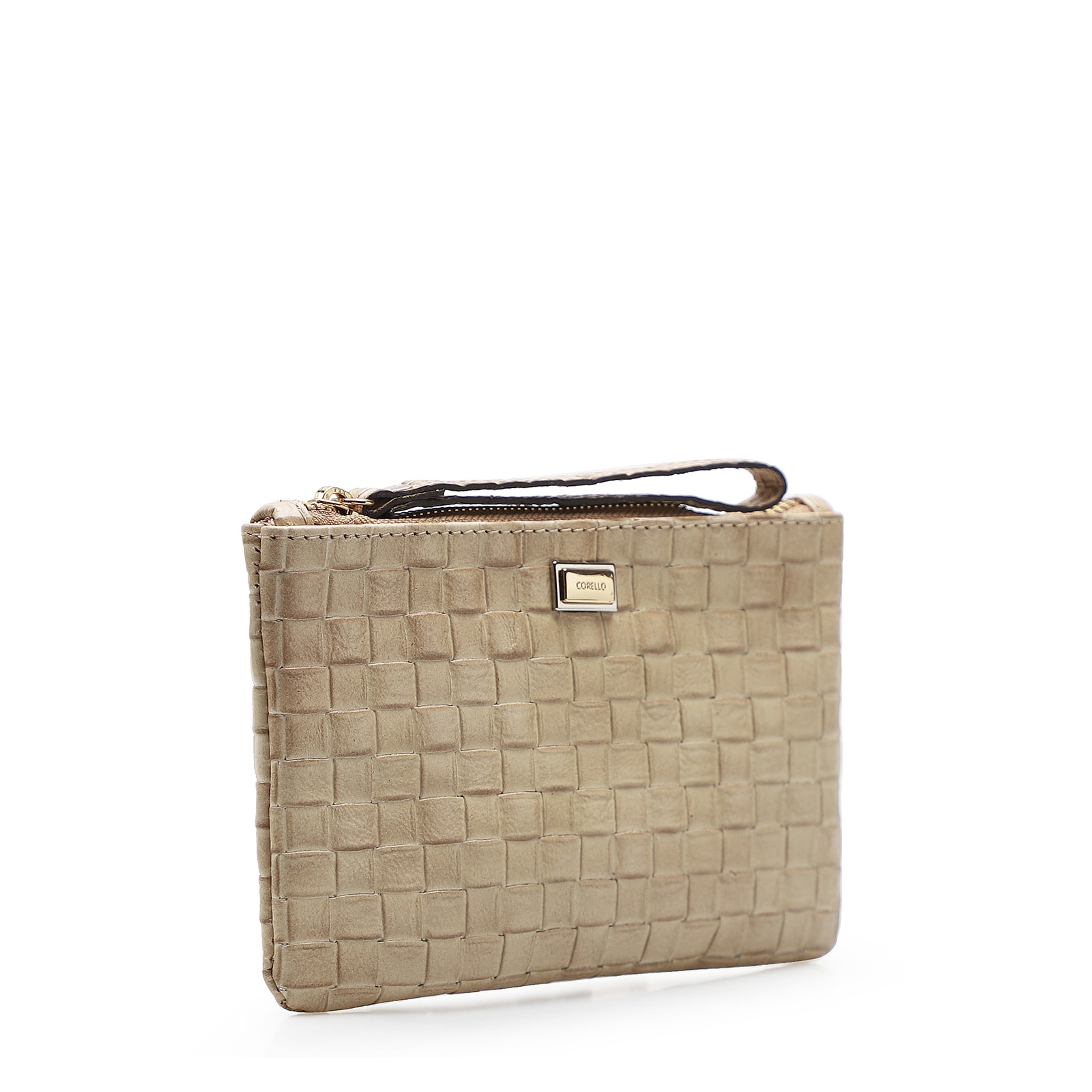 Bolsa Pequena Tressê Bege