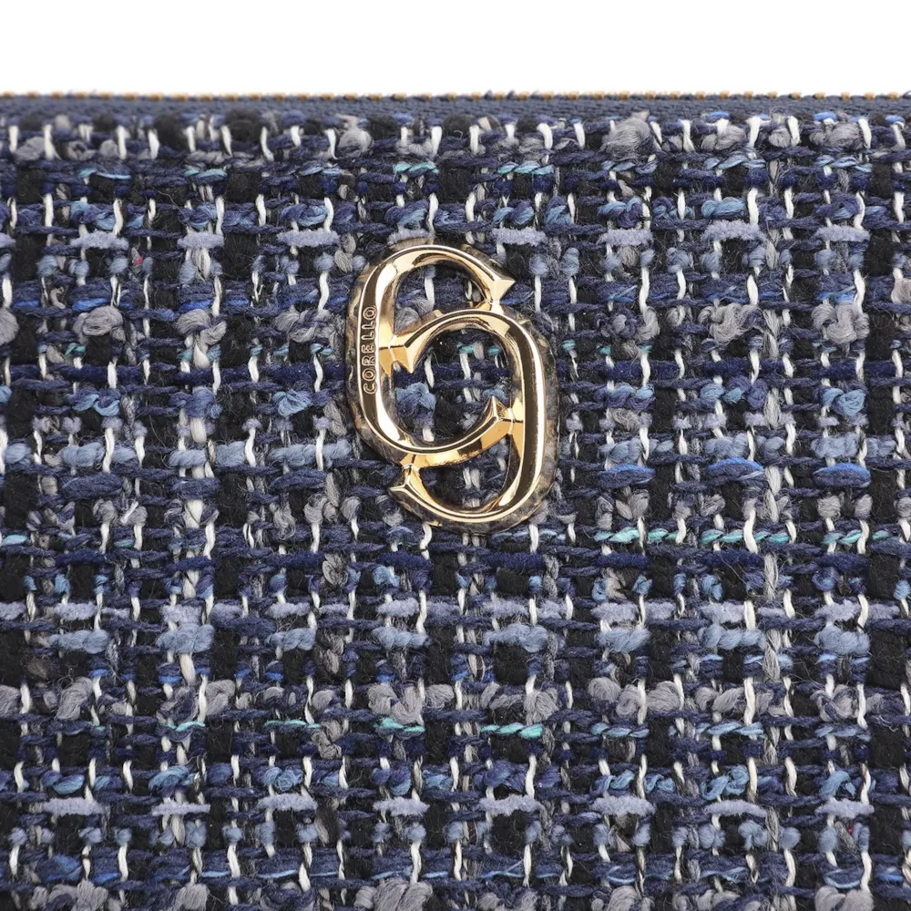 Bolsa Pequena Tweed Azul - imagem 5
