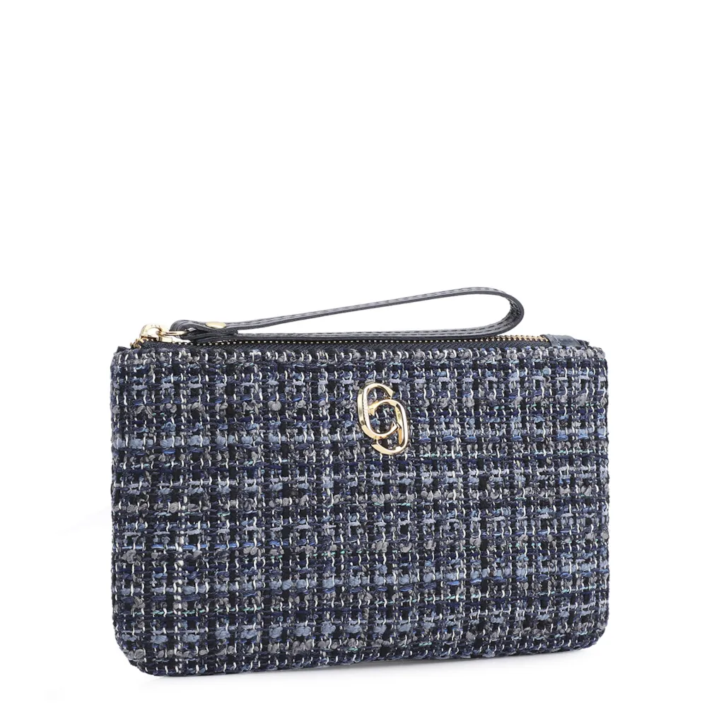 Bolsa Pequena Tweed Azul - imagem 2