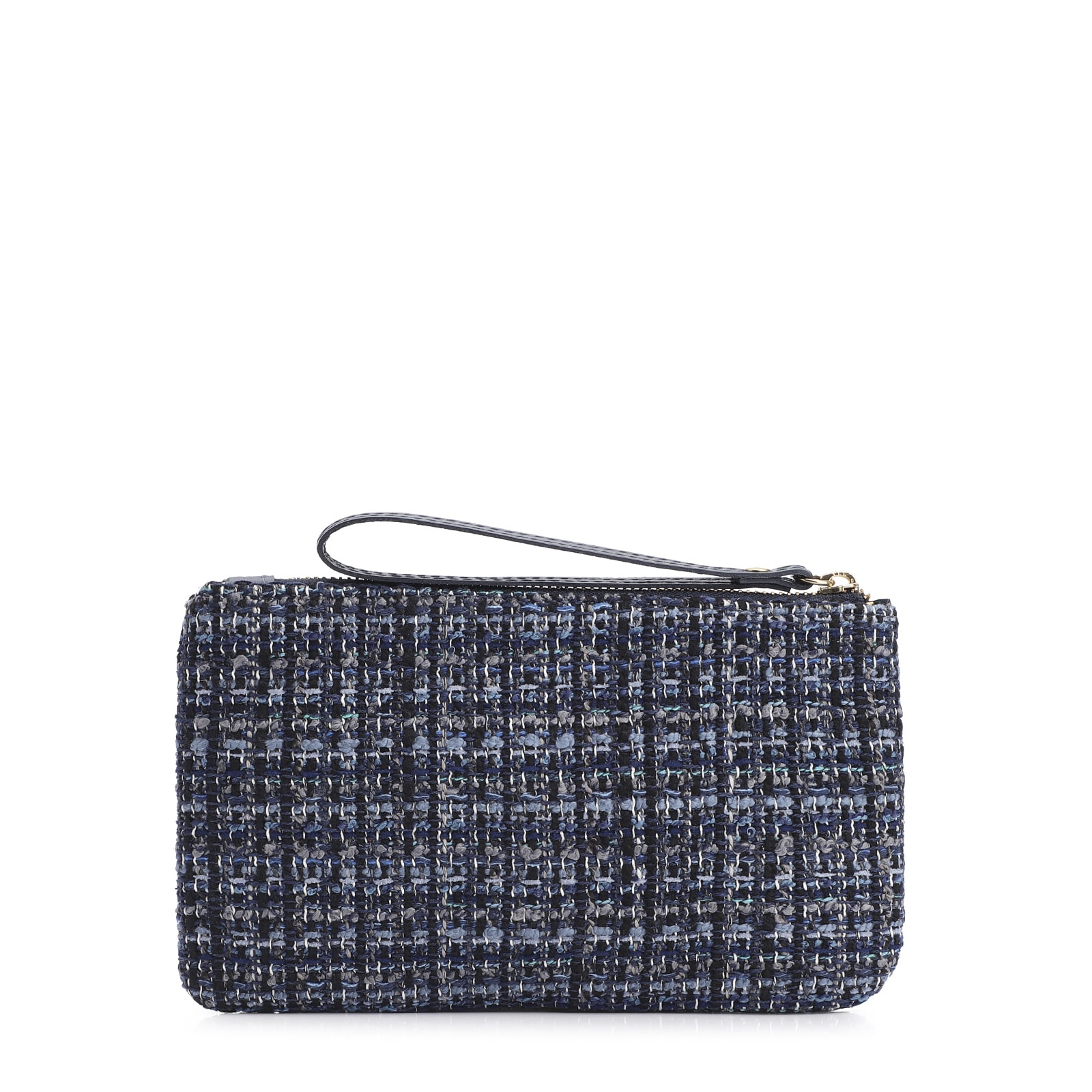 Bolsa Pequena Tweed Azul