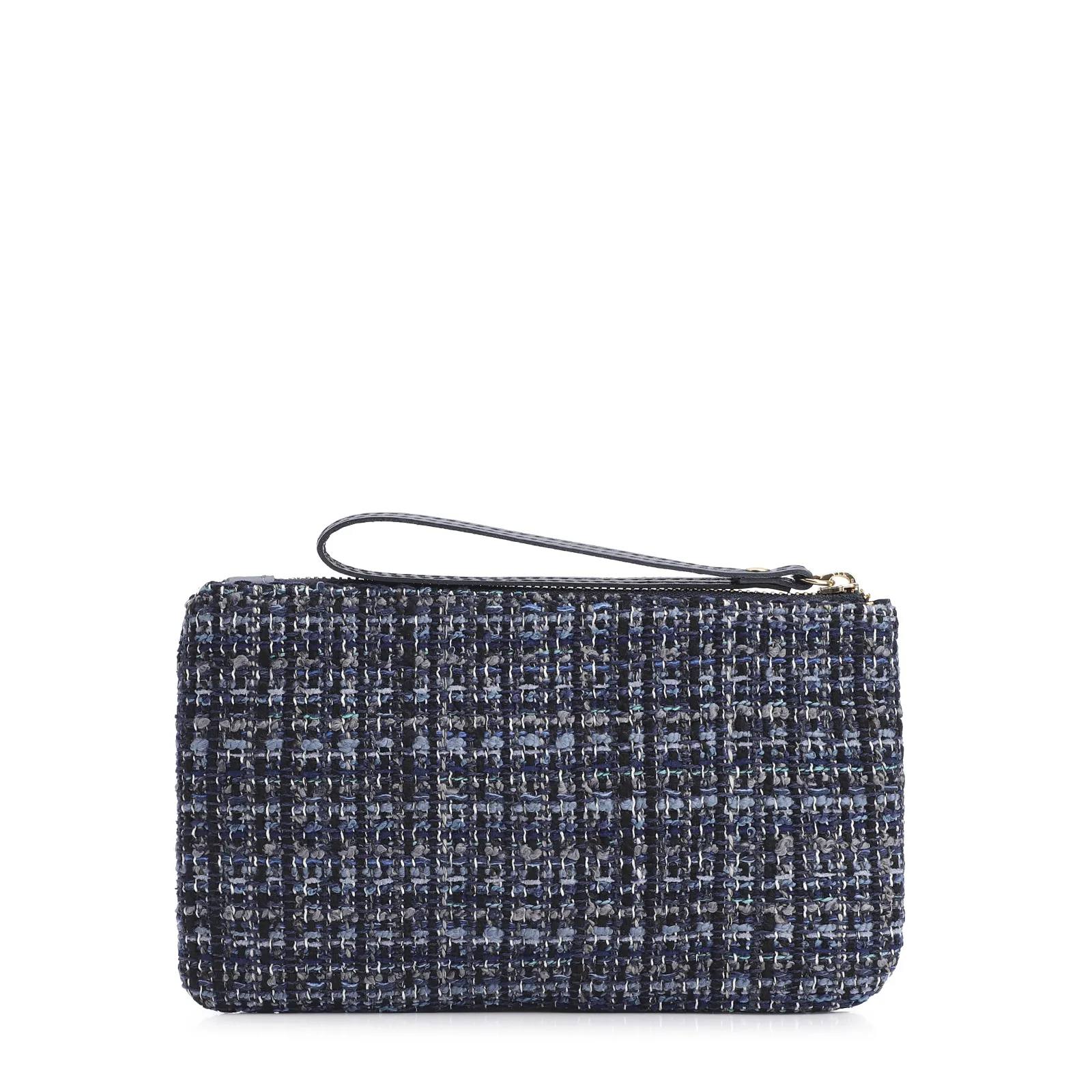 Bolsa Pequena Tweed Azul