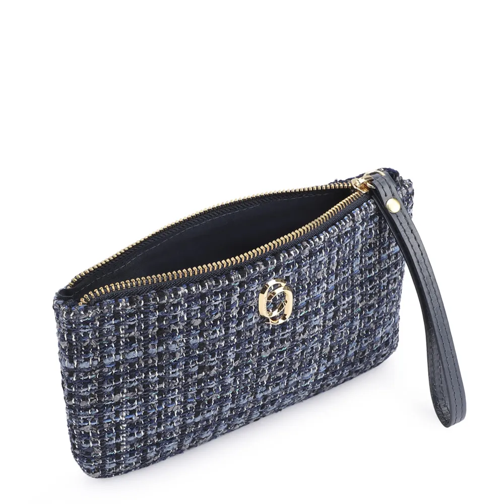 Bolsa Pequena Tweed Azul - imagem 4