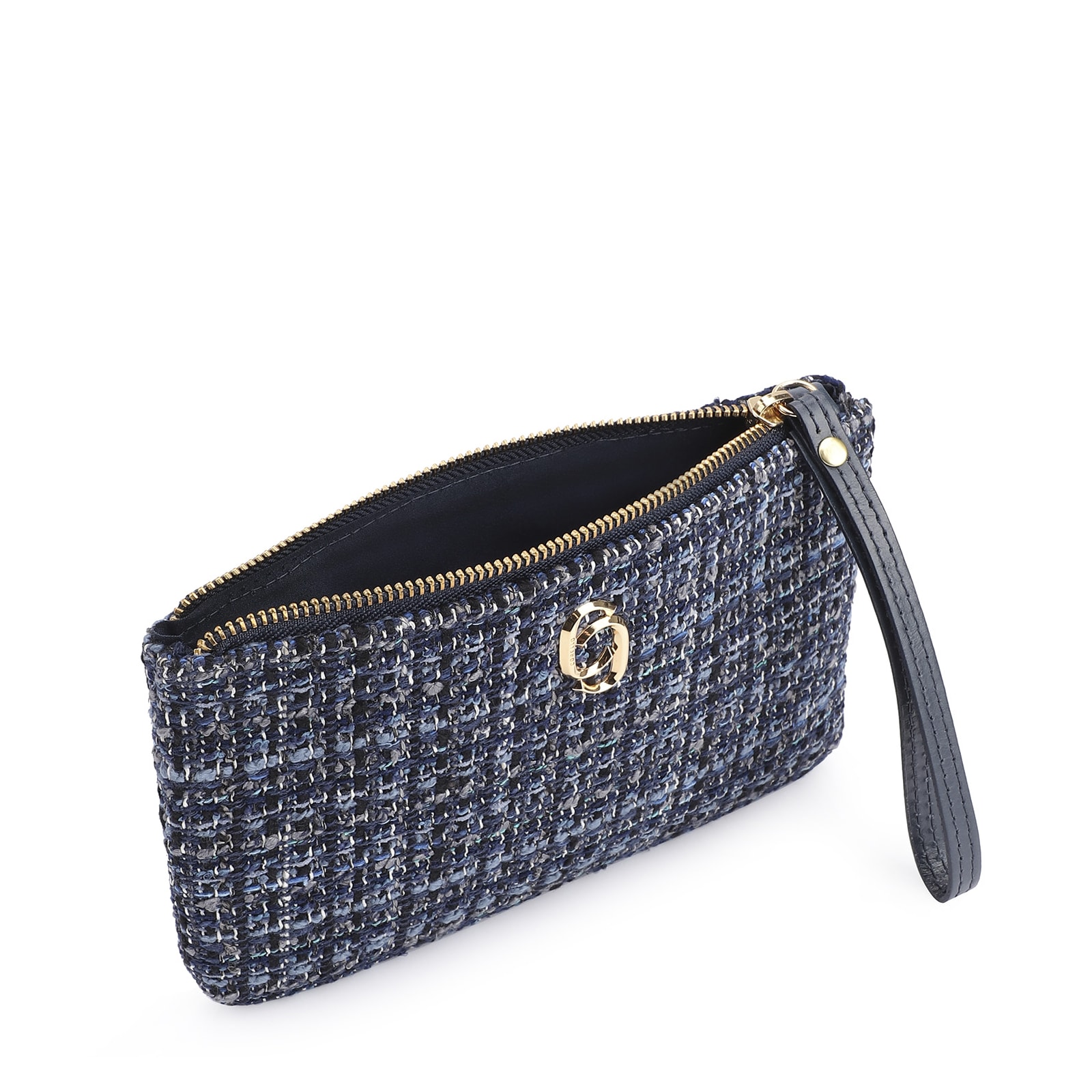Bolsa Pequena Tweed Azul