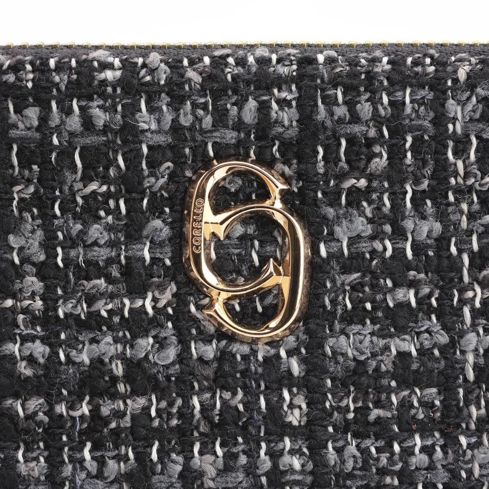 Bolsa Pequena Tweed Preto - imagem 5