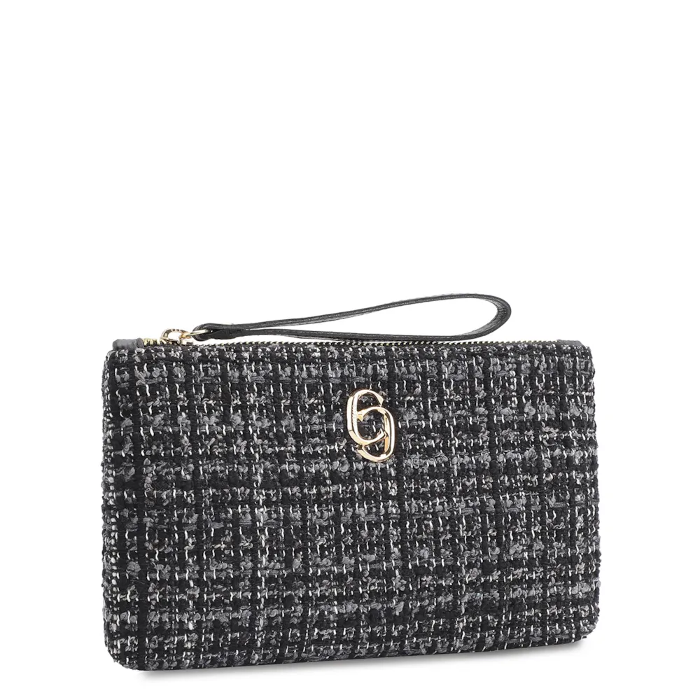 Bolsa Pequena Tweed Preto - imagem 2