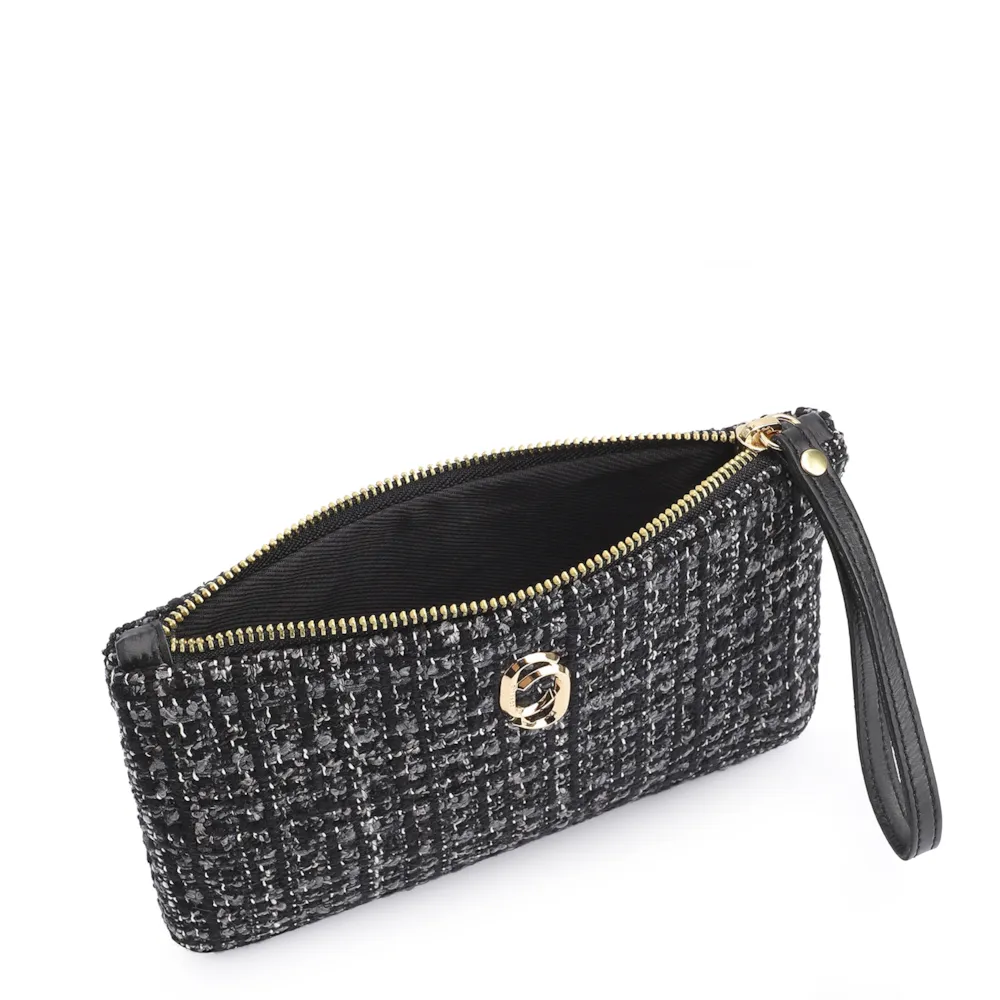 Bolsa Pequena Tweed Preto - imagem 4