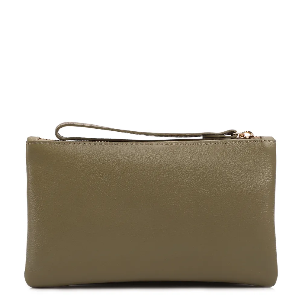 Bolsa Pequena Verde Couro Tag - imagem 3