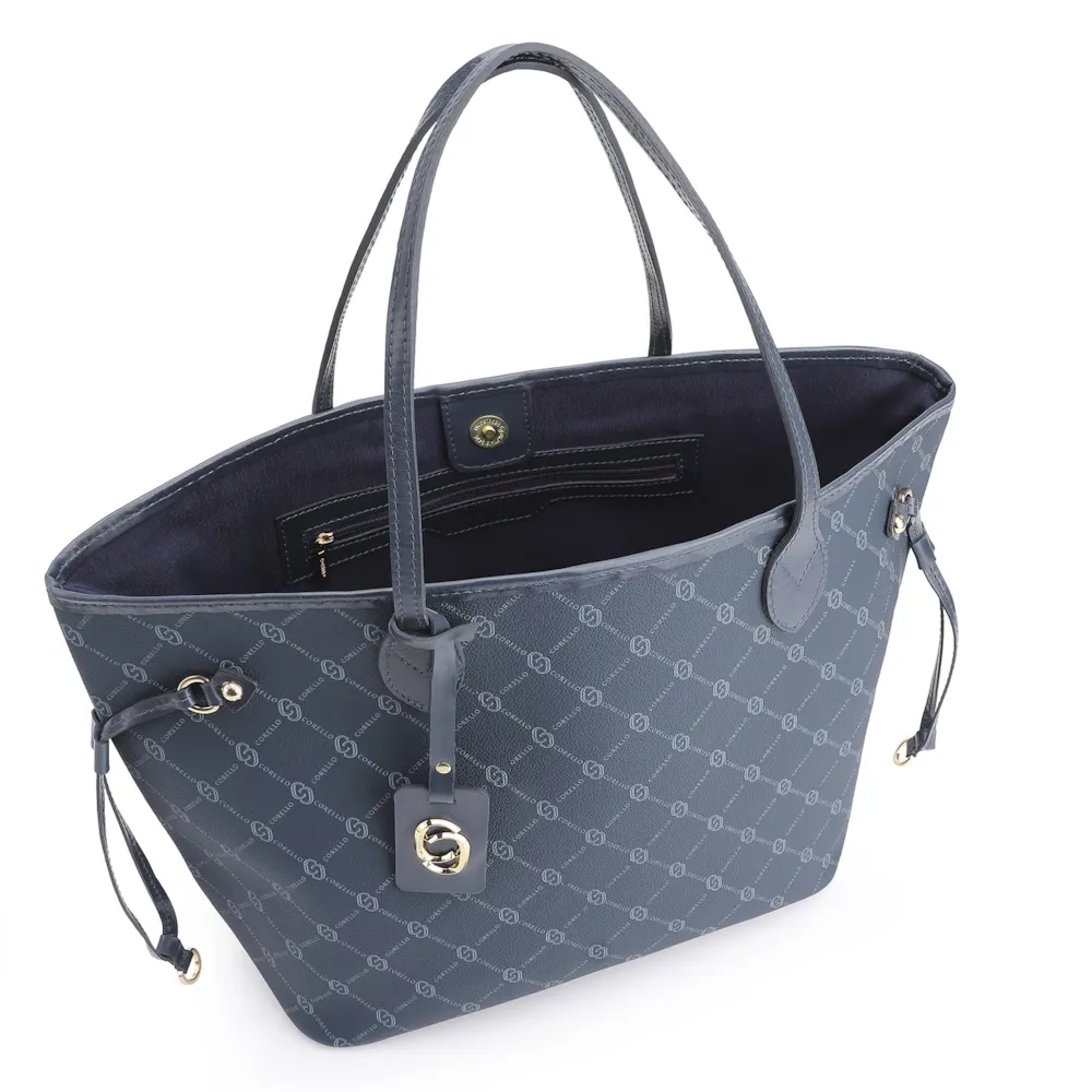 Bolsa Sacola Alt Monograma Azul - imagem 4