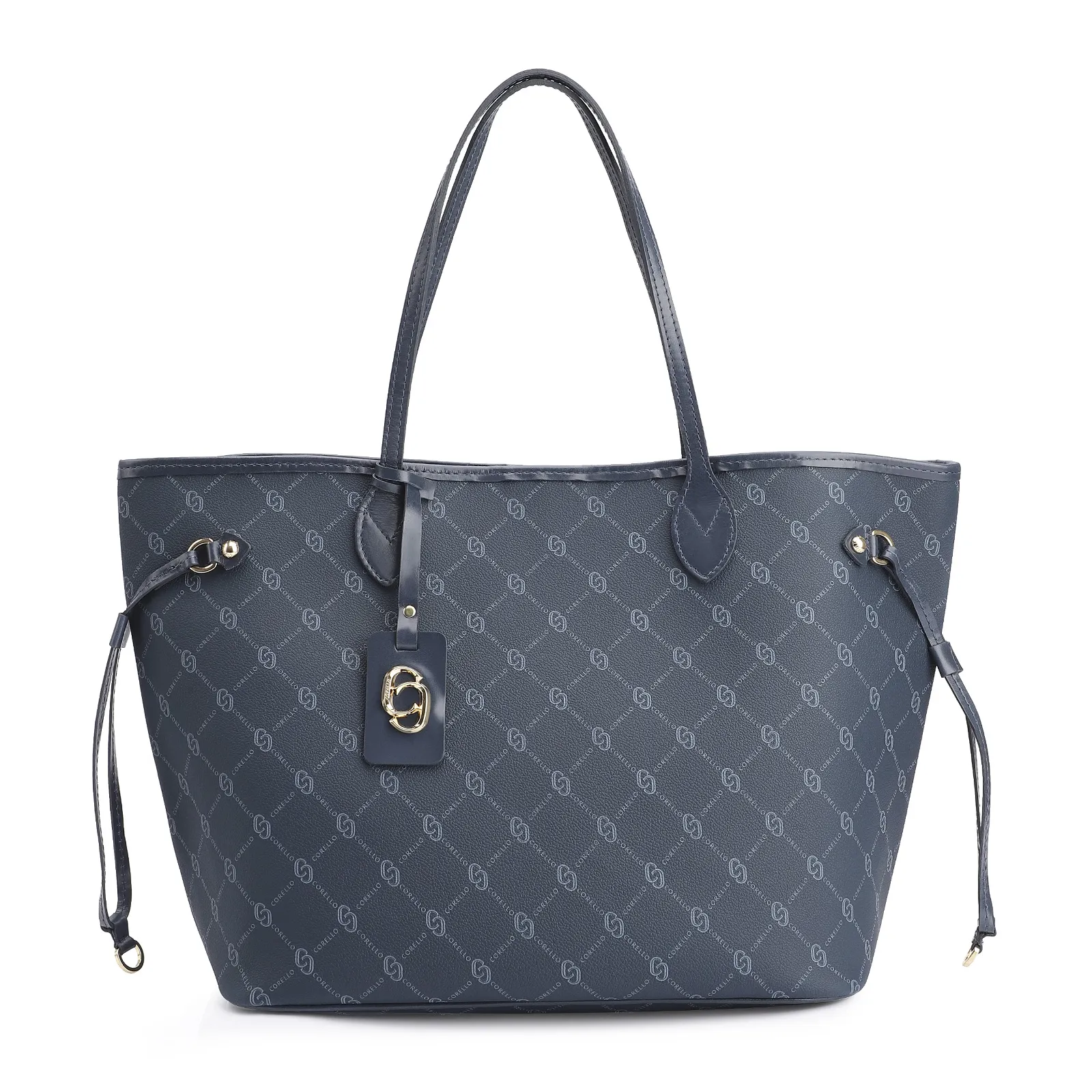 Bolsa Sacola Alt Monograma Azul