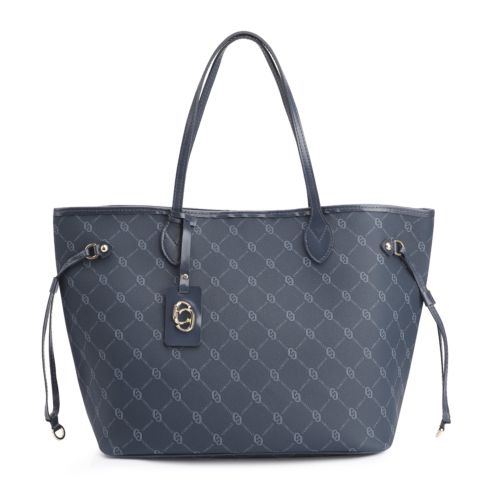 Bolsa Sacola Alt Monograma Azul