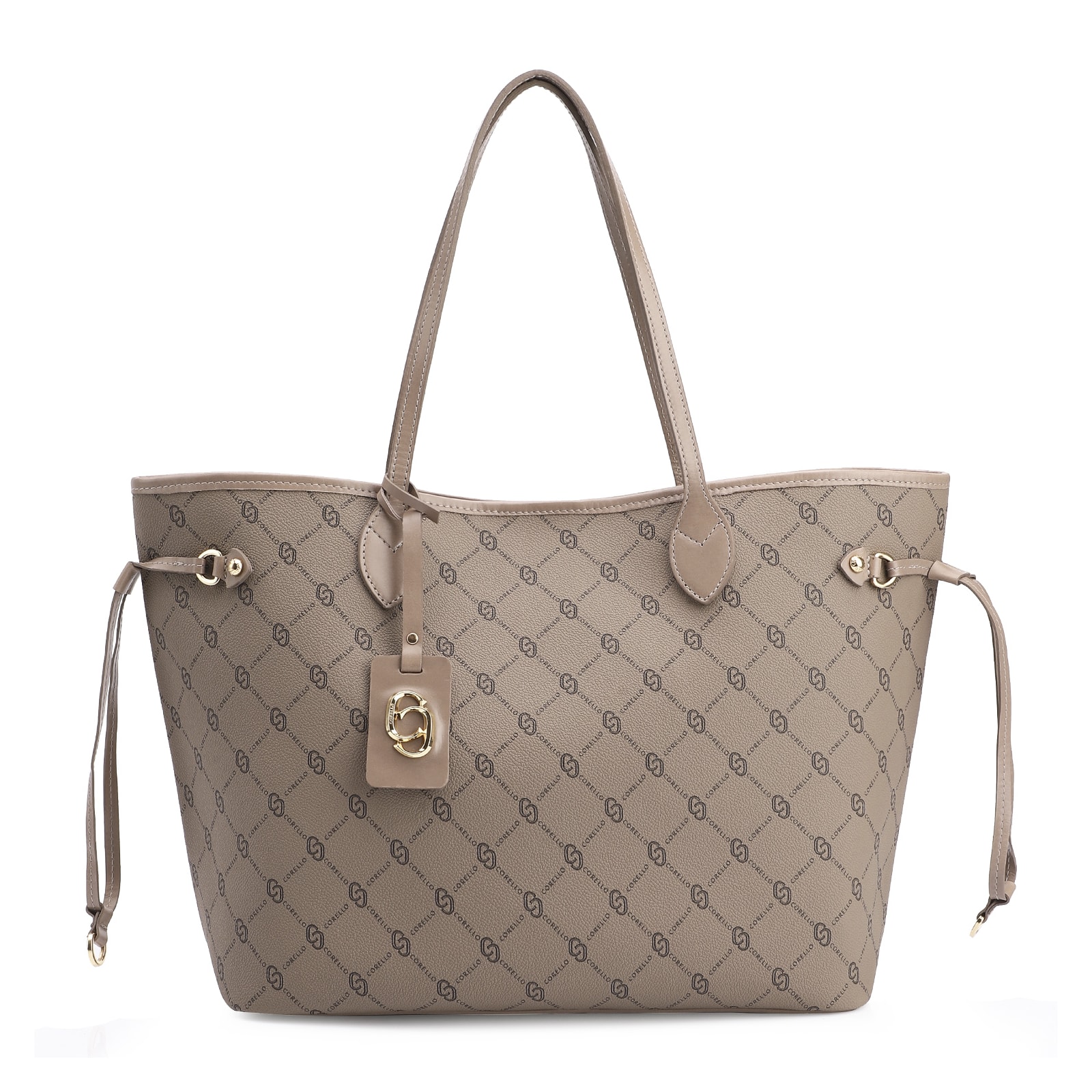 Bolsa Sacola Alt Monograma Bege