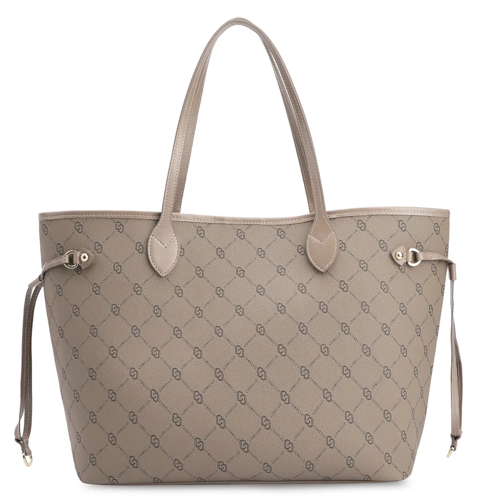 Bolsa Sacola Alt Monograma Bege - imagem 3