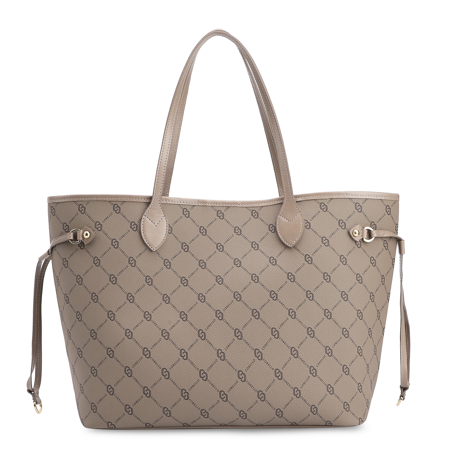 Bolsa Sacola Alt Monograma Bege