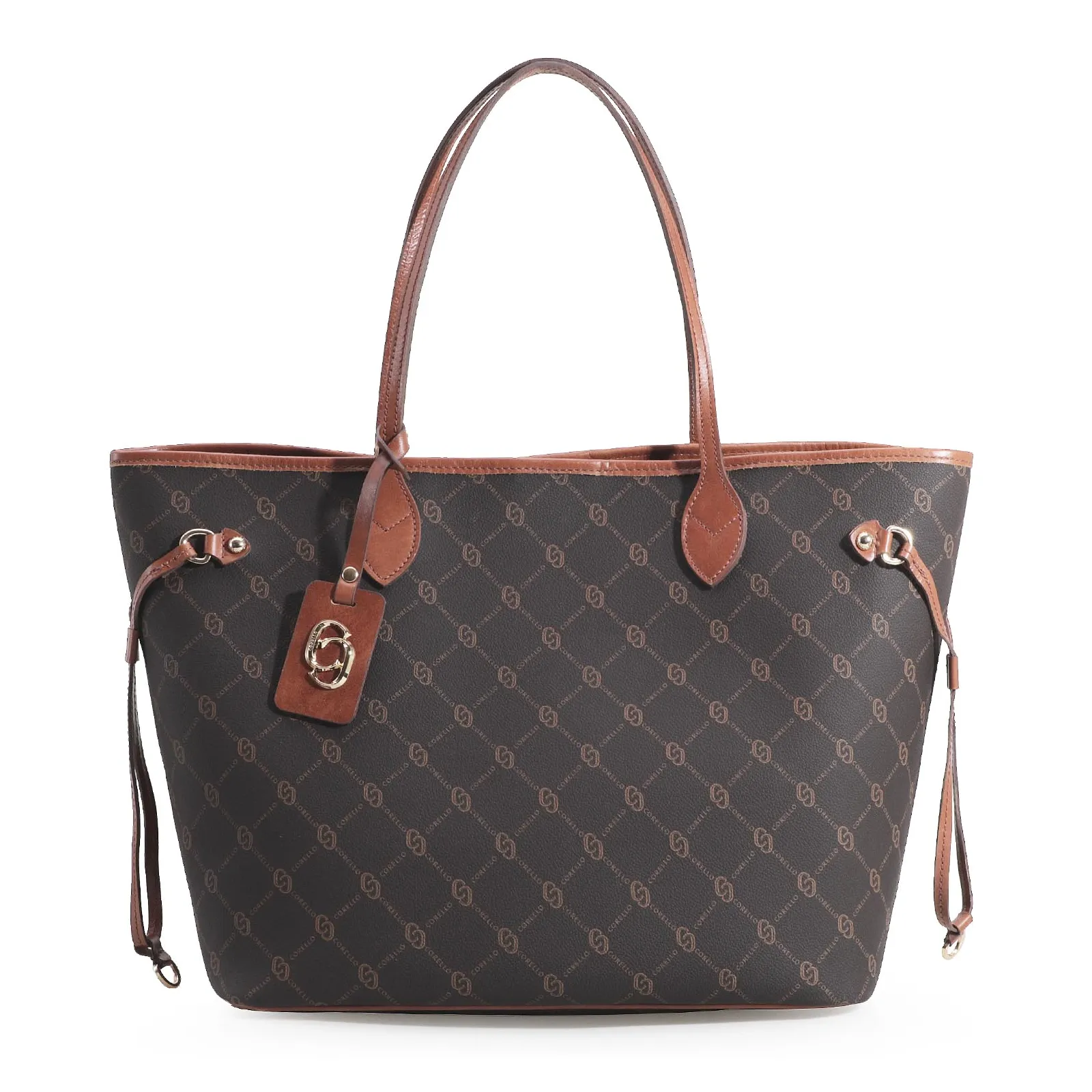 Bolsa Sacola Alt Monograma Marrom