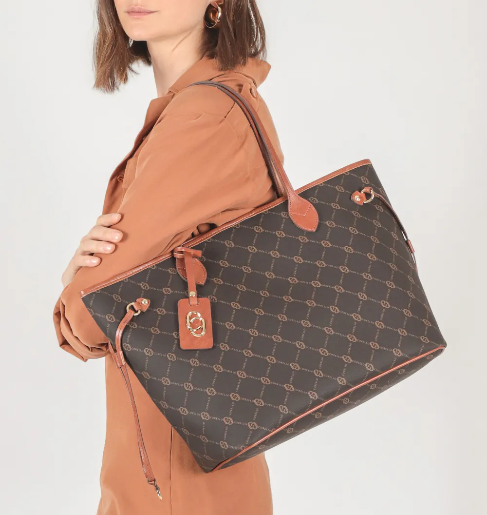 Bolsa Sacola Alt Monograma Marrom - imagem 2