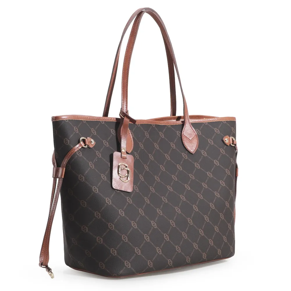 Bolsa Sacola Alt Monograma Marrom - imagem 3