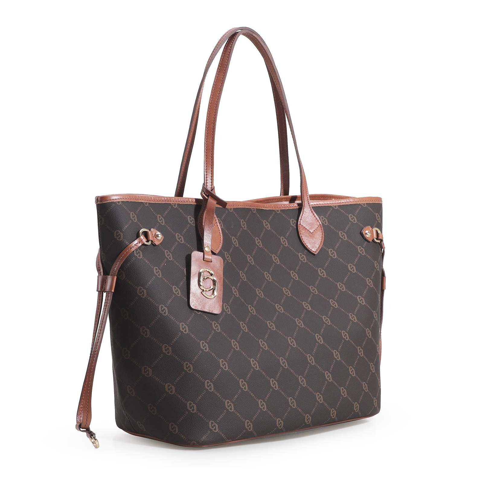 Bolsa Sacola Alt Monograma Marrom
