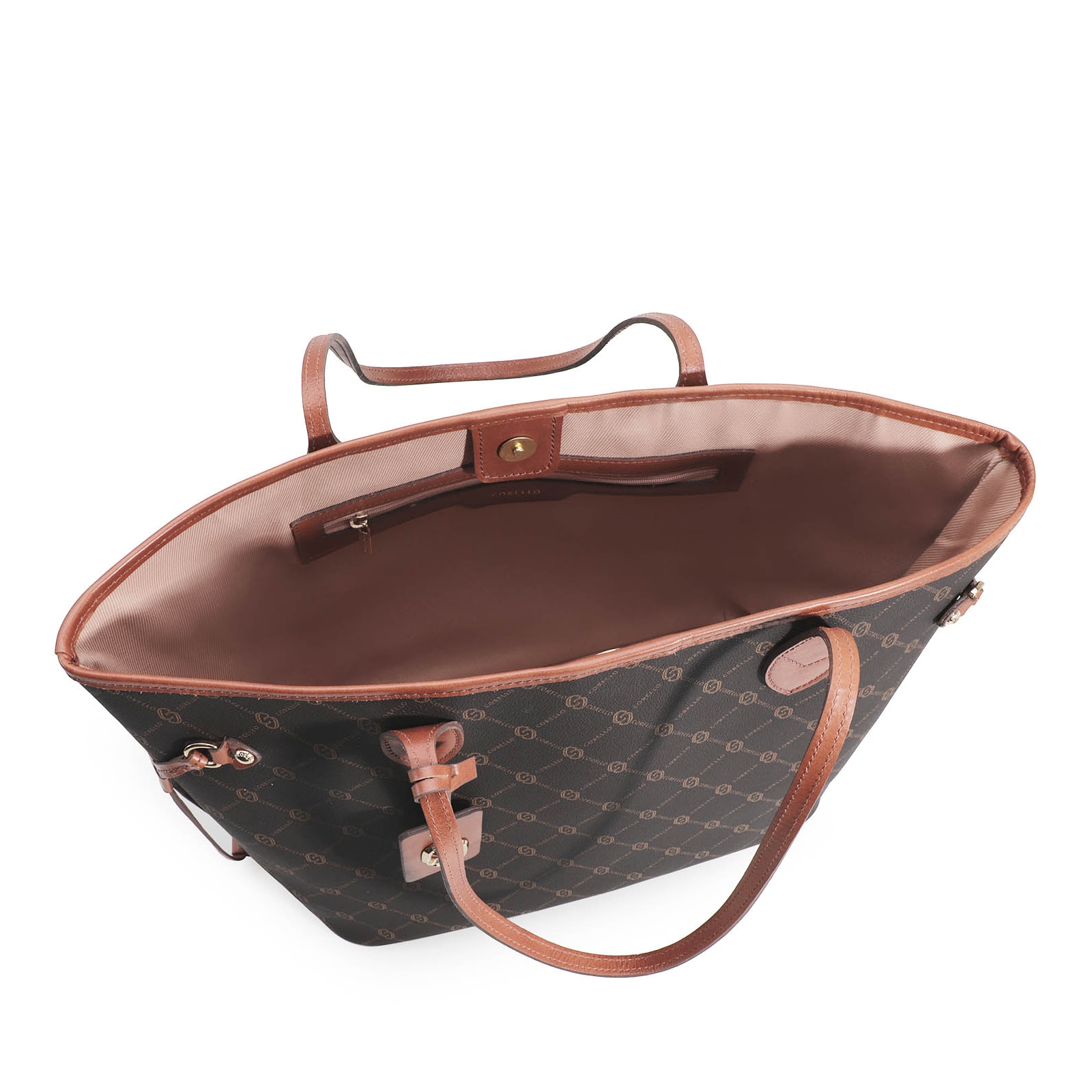 Bolsa Sacola Alt Monograma Marrom